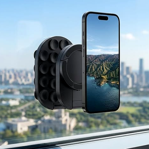 3-in-1 Magnetic Suction Phone Mount – For Desk, Wall, Car & Anywhere
